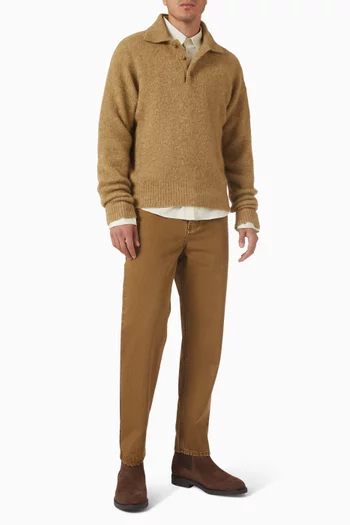Polo Sweater in Alpaca-blend