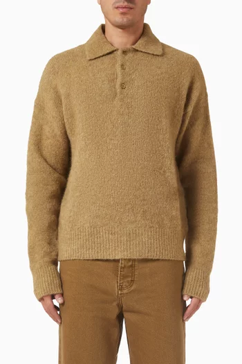 Polo Sweater in Alpaca-blend