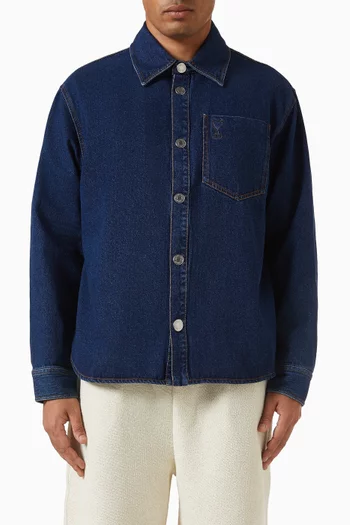 Ami De Coeur Overshirt in Cotton Denim