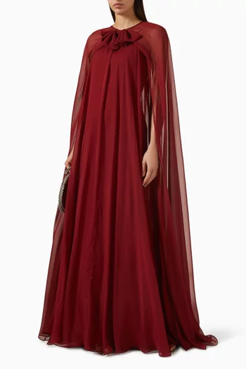 Cape-style Gown