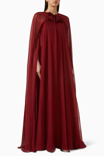 Cape-style Gown