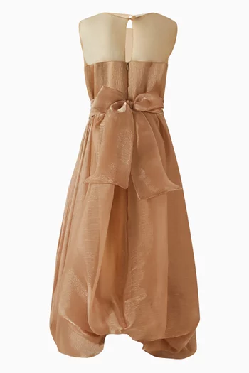 Flower Belted Maxi Dress