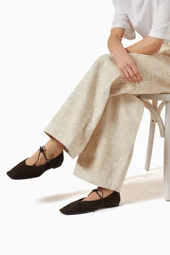Sway Ballet Flats in Suede