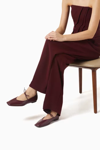 Sway Ballet Flats in Leather