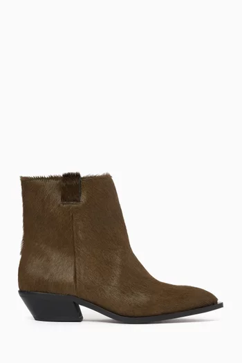 Syd Ankle Boots in Pony Hair
