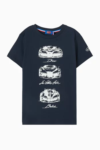 Graphic Print T-Shirt in Cotton
