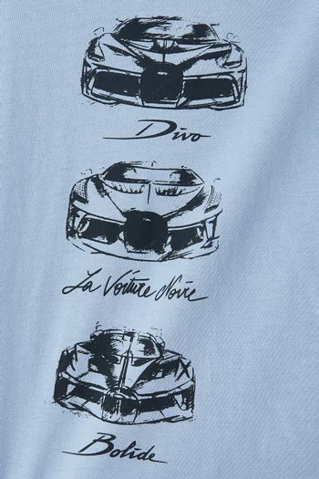Graphic Print T-Shirt in Cotton