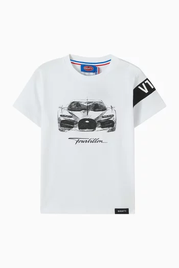Graphic Print T-Shirt in Cotton