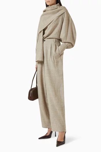 Phebe Wide-leg Pants in Wool