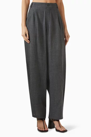 Phebe Wide-leg Pants in Wool