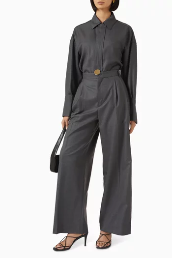 Noel Tailored Polo Shirt in Wool