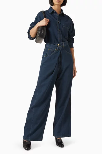 Anne Tailored Shirt in Denim