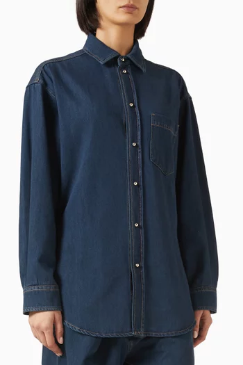 Anne Tailored Shirt in Denim