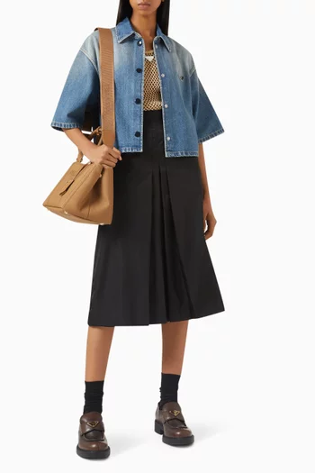 Crop Shirt in Denim