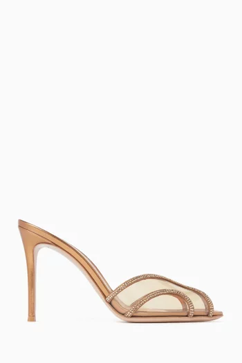 Burma 105 Mules in PVC & Metallic Leather