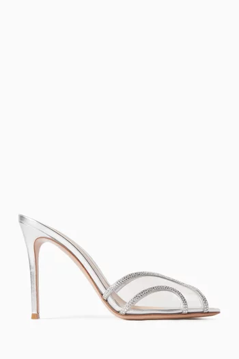 Burma 105 Mules in PVC & Metallic Leather