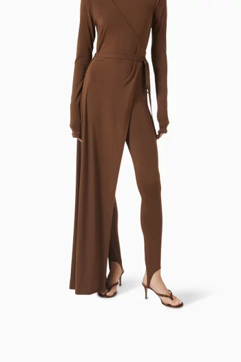 Calypso 70 Sandals in Leopard-print Suede