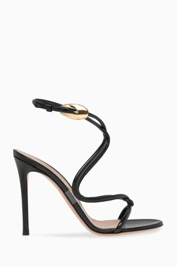 Black Mamba 105 Sandals in Leather