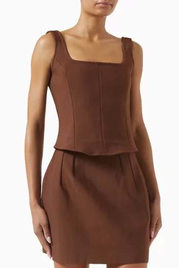 Khloe Corset Top in Knit