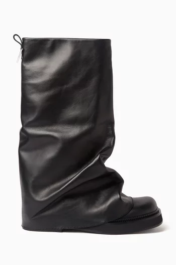 Robin. Combat Boots in Leather