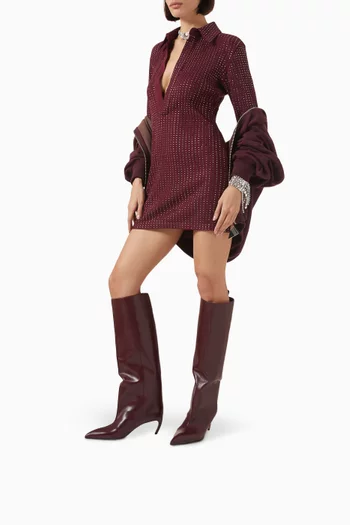 Lea 65 Knee Boots in Leather