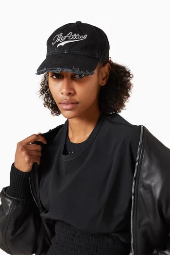 Logo-embroidered Cap in Cotton