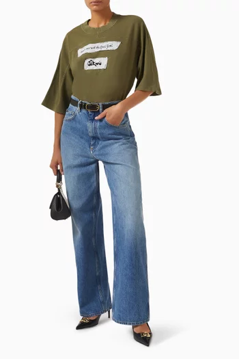 Printed Logo T-shirt in Jersey