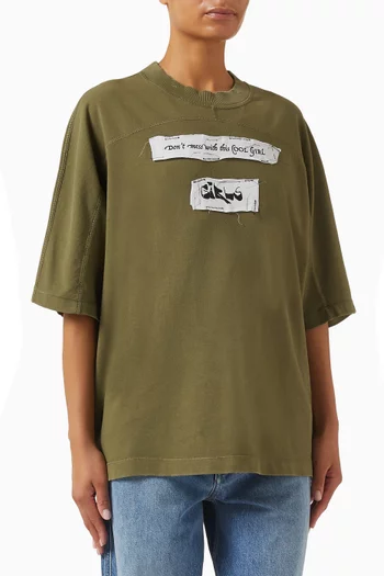 Printed Logo T-shirt in Jersey