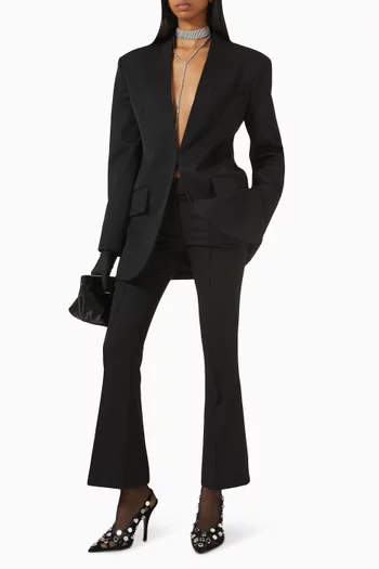 Flared Pants in Wool