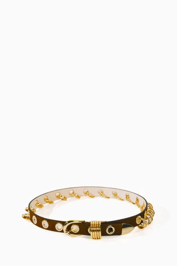 Revenge Embellished Belt in Suede