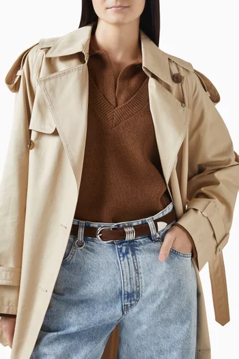 حزام هوليهوك جلد عجل شمواه