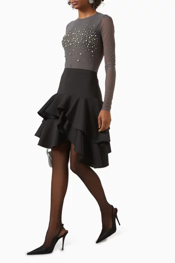 Flamenco Ruffled Mini Skirt