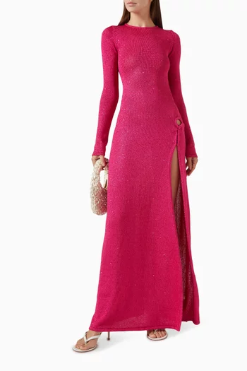 Long-sleeve Twist Dress