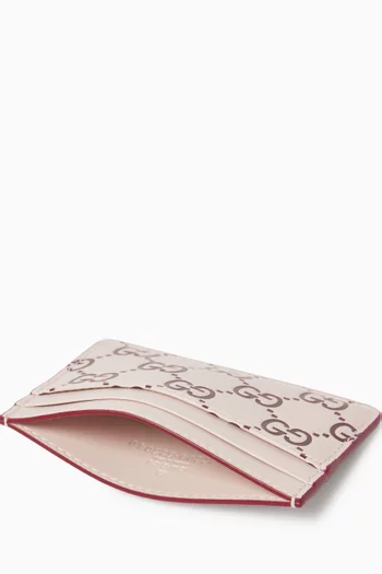 GG Emblem Card Case in Leather
