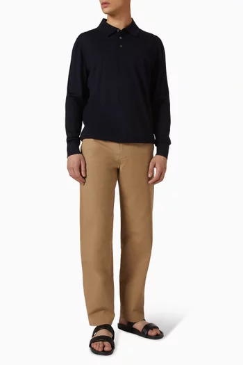 Slim-fit Polo Shirt in Merino-wool