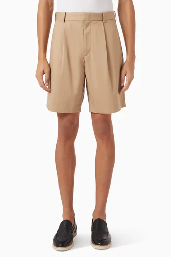 Tailored Chino Shorts in Cotton