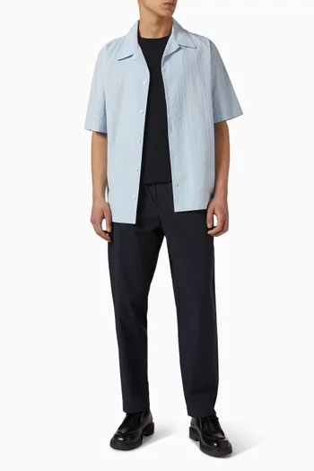 Camp-collar Shirt in Cotton