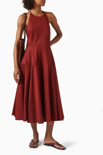 Halterneck Dress in Pima Cotton