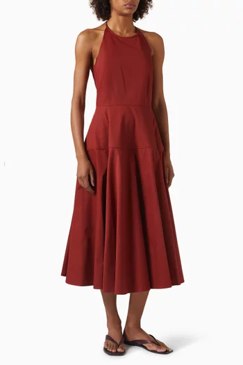 Halterneck Dress in Pima Cotton
