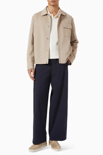 Wide-leg Pants in Cotton