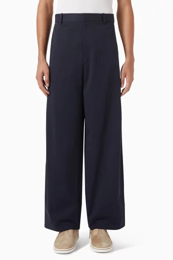 Wide-leg Pants in Cotton
