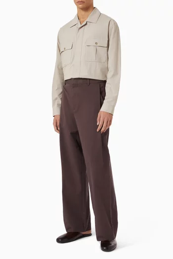 Wide-leg Pants in Cotton