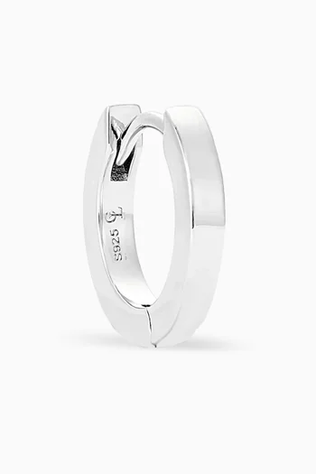 Single Hoop Earring in Sterling Silver