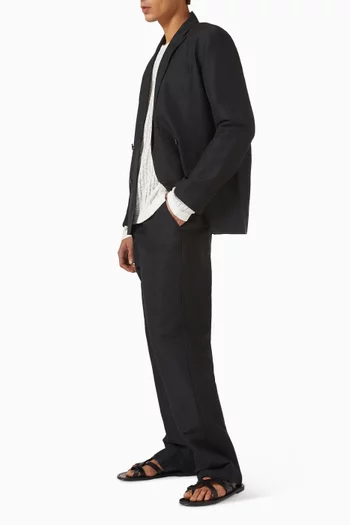 Tailored Pants in Wool & Linen