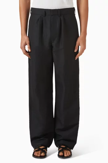 Tailored Pants in Wool & Linen