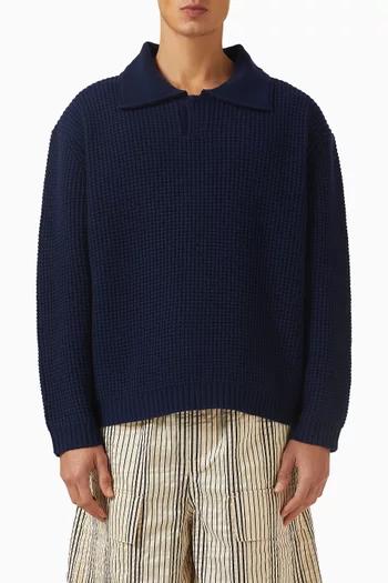 Collared Sweater in Wool & Cashmere