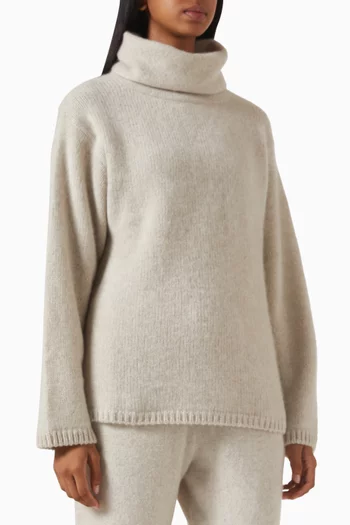 Slouchy Turtleneck in Cashmere