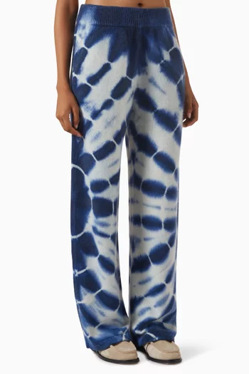 Web Flared Tie-dye Pants in Cashmere