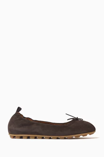 Olympia Ballerian Flats in Suede