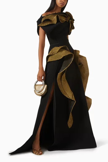 فستان سهرة سينيرجيز بكشكش